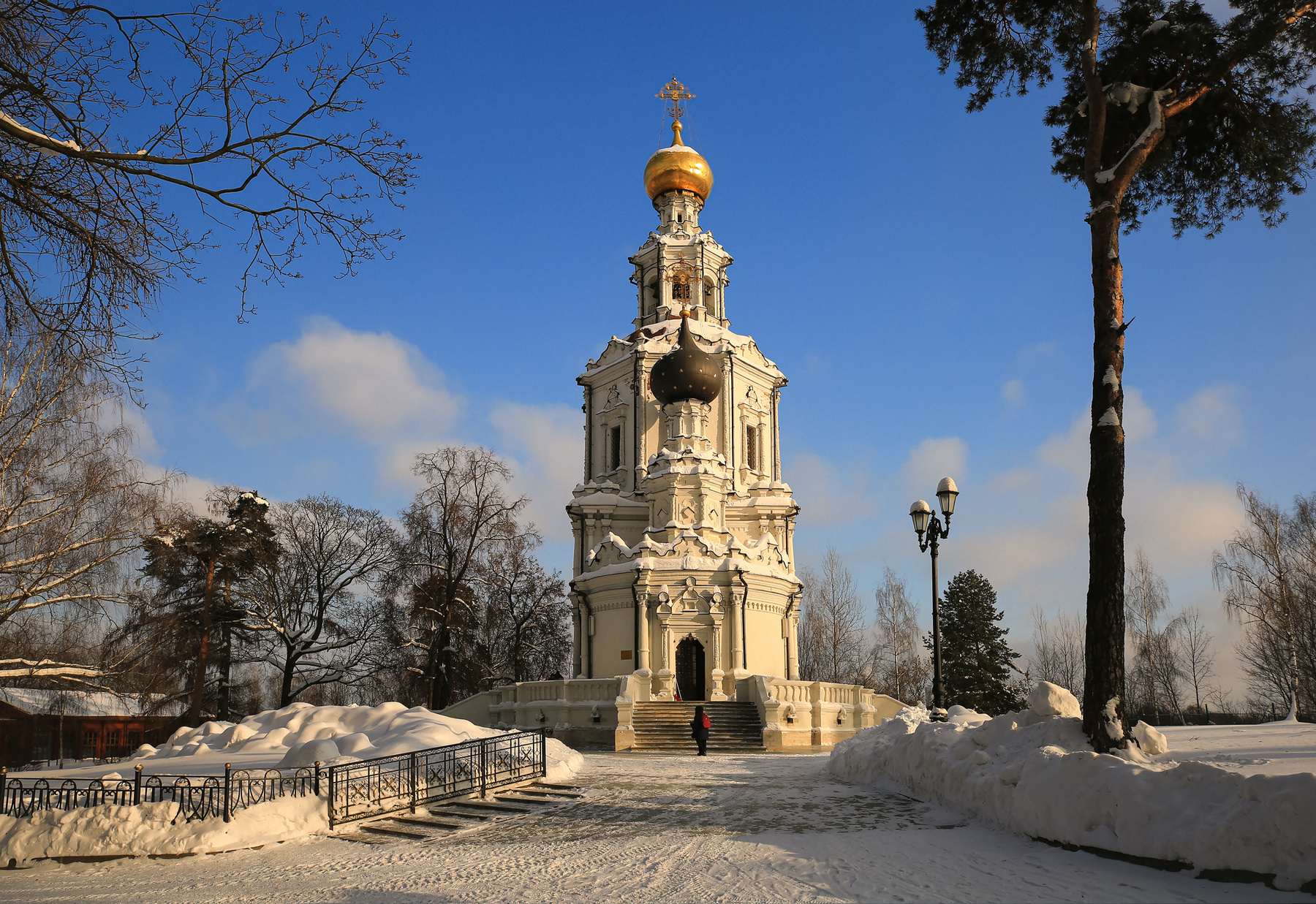 Зимний вечер в Троице-Лыково Москва Троицкая церковь Троице-Лыково