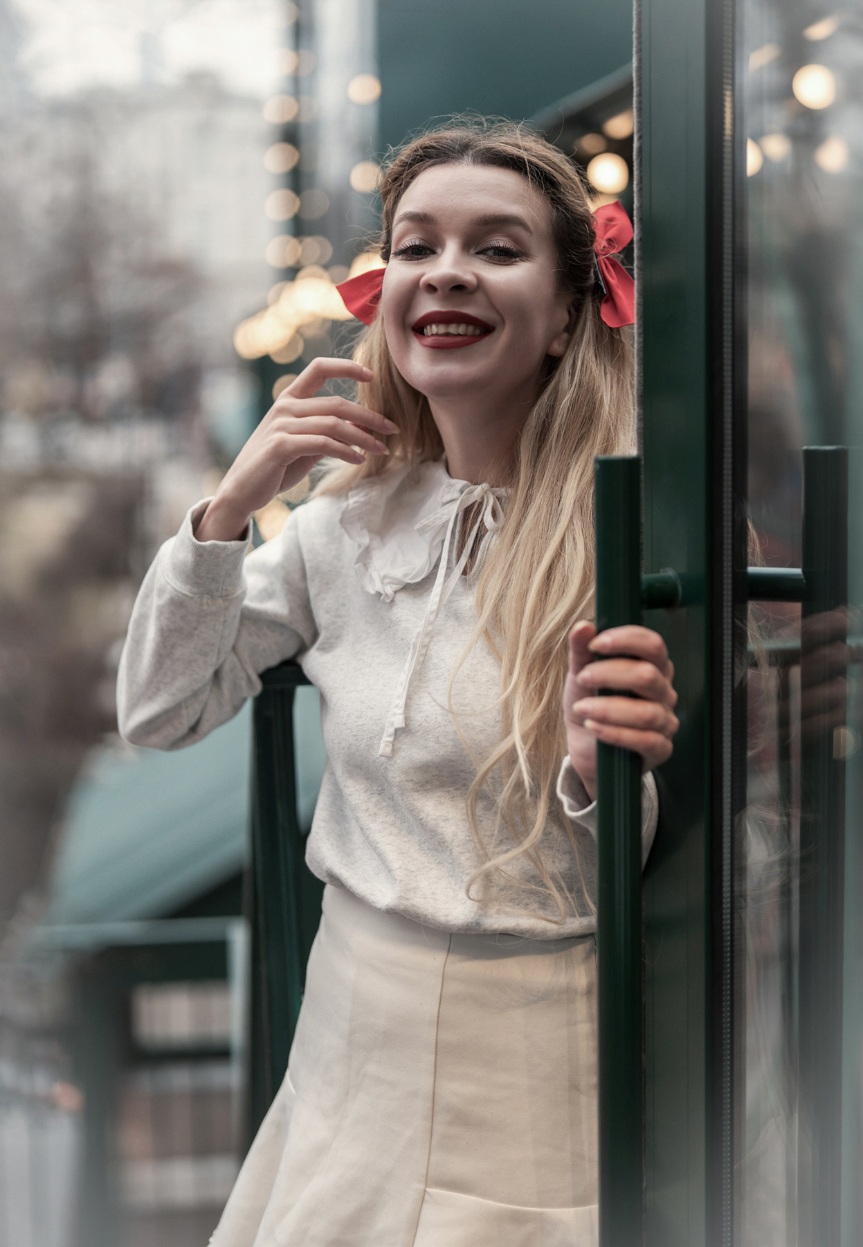 Аня девушка модель зима