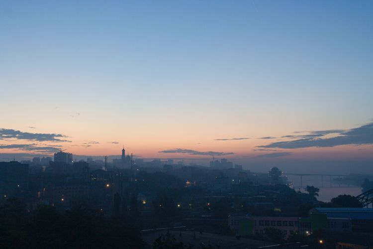 5:45 am Ростов-на-Дону утро зоря рассвет город