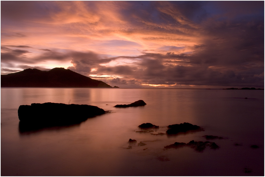 Закат на острове Taweva. Fiji. Taweva. Fiji.