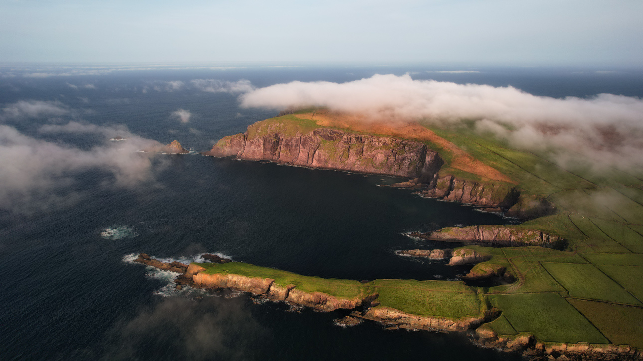 ...above Sybil Head... ireland nature outdoors scenic aerial from above dingle peninsula way sybil head morning dawn sky clouds cloudscape seascape seaside shore shoreline wild atlantic ocean irish coast picturesque breathtaking spectacular europe destination remote