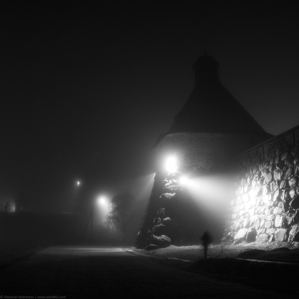 Silent Hill соловки монастырь острова осень чб silent hill