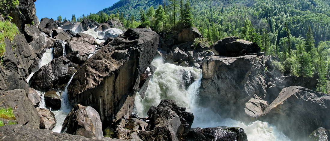 Вершина Учара водопад Учар