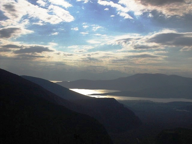закат закат море горы