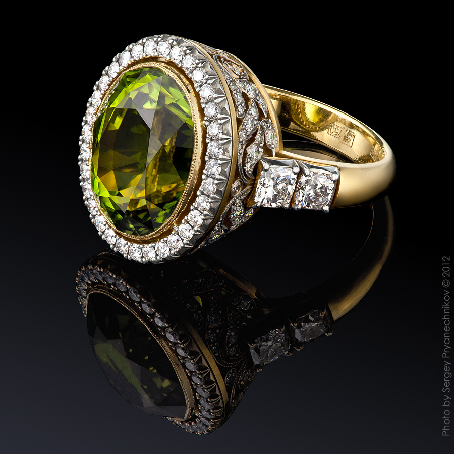 Ювелирный постер. Diamond Jewelry. Фотосъемка ювелирных изделий с бриллиантами и драгоценными камнями. Jewellery Photography  ARGENTOV Pryanechnikov Прянечников Турмалин бриллианты Jewellery Photography 