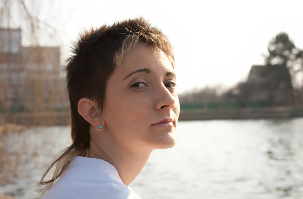 portrait #2 портрет, закат, девушка, солнце