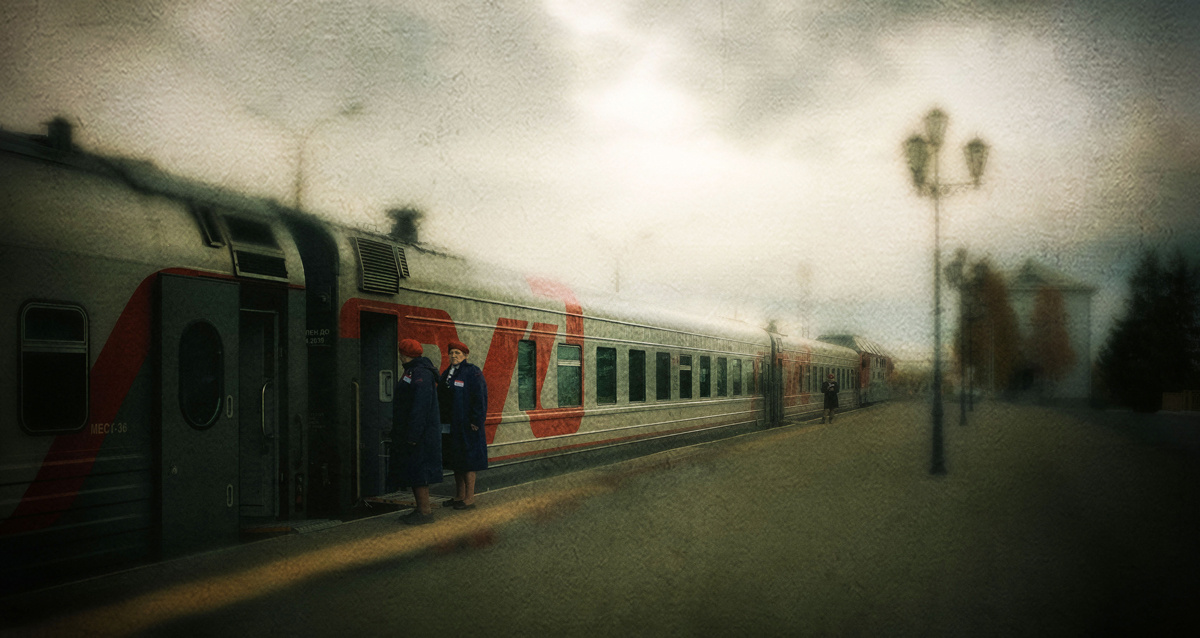 На перроне Архангельска 