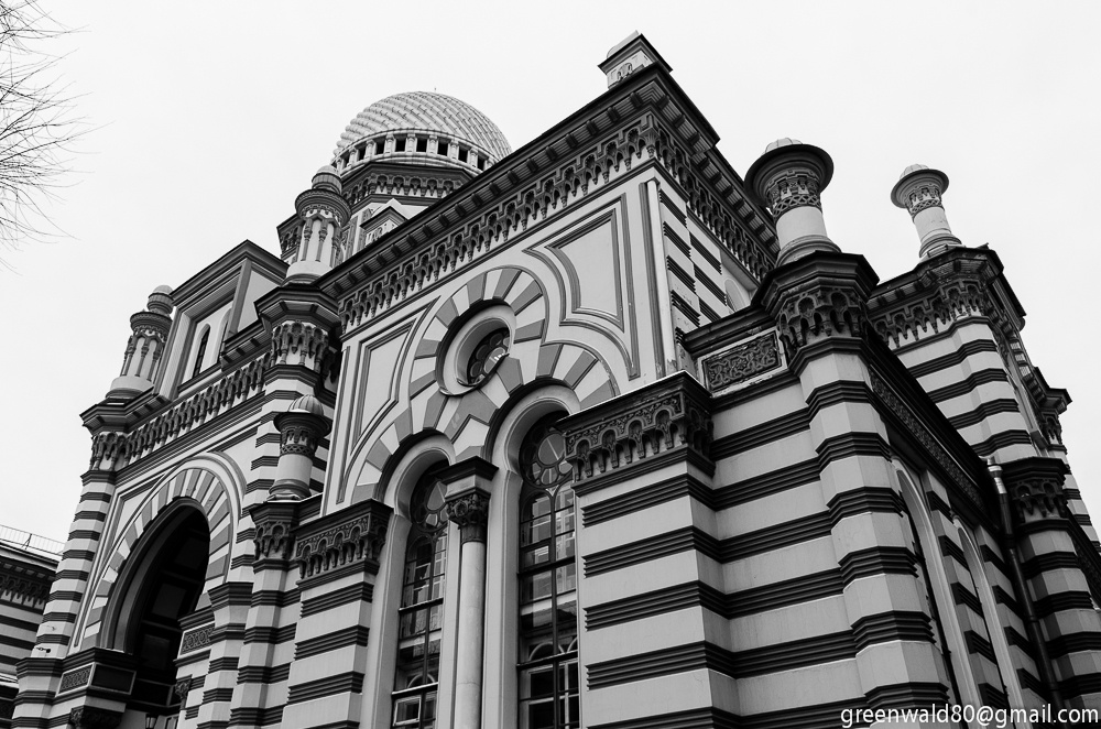 Богатый фасад синагоги Питер Россия религия иудаизм архитектура город Санкт-Петербург здания