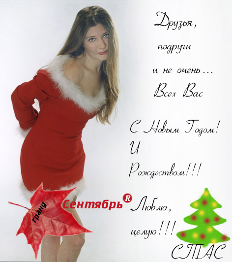 С Новым Годом и Рождеством Вас! 