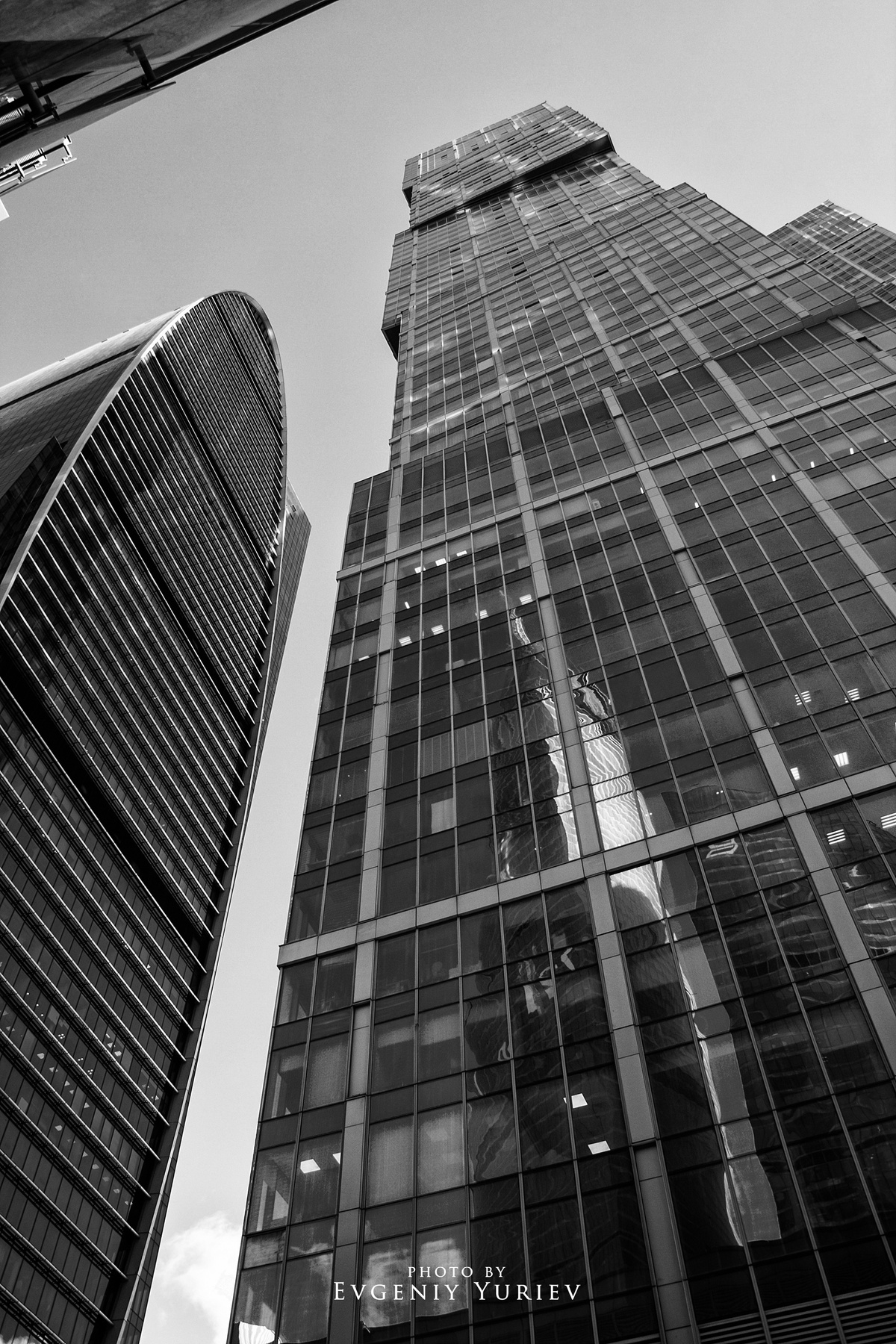 City Москва сити city архитектура ч б