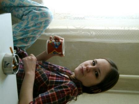 утро девушка утро сигарета