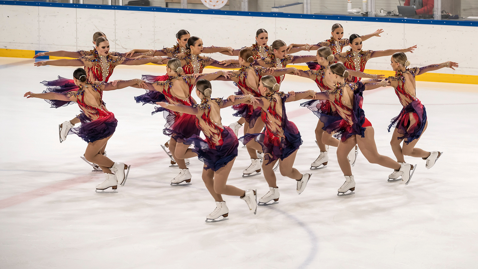 Amber Cup Riga 2022. Sinhronized skating. Germany. Sweden. Finlandia. Estonia. Lithuania Latvia. 
