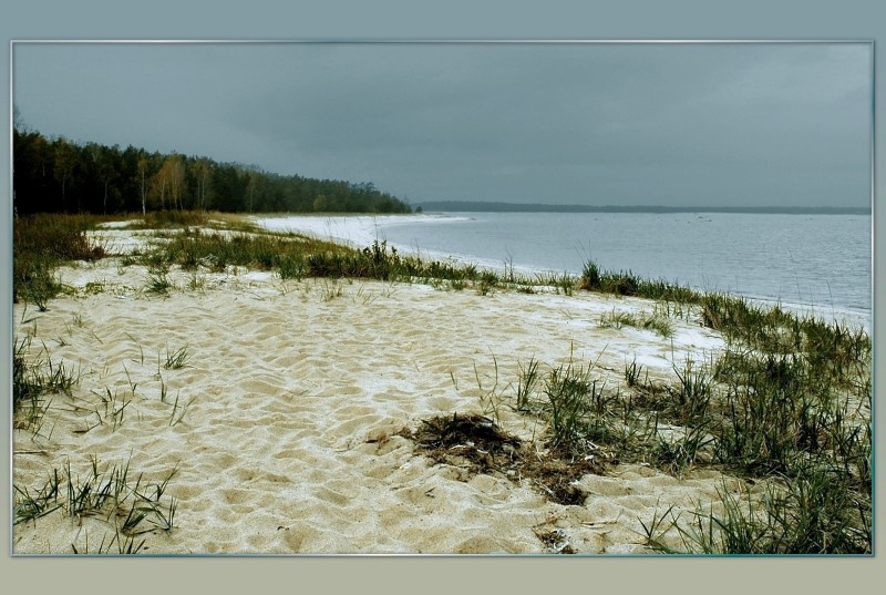 Перед дождем море, песок, лес, небо, Лохусалу, май
