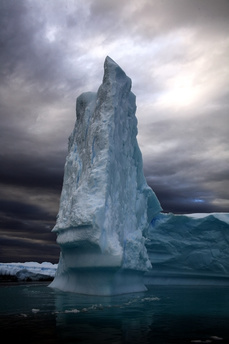 Antarctic evening Iseberg evening