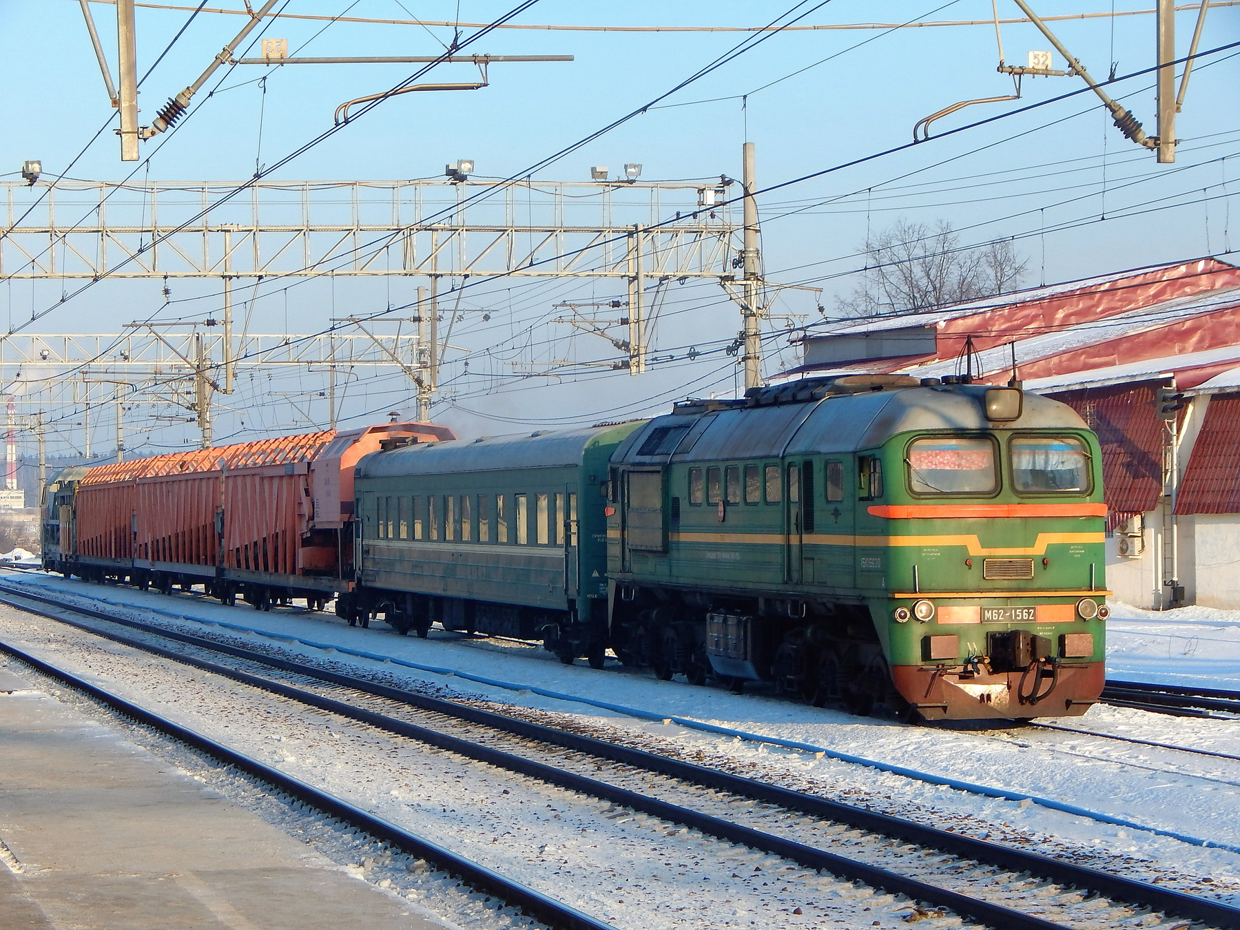 М62-1562 тепловозы электровозы железная дорога