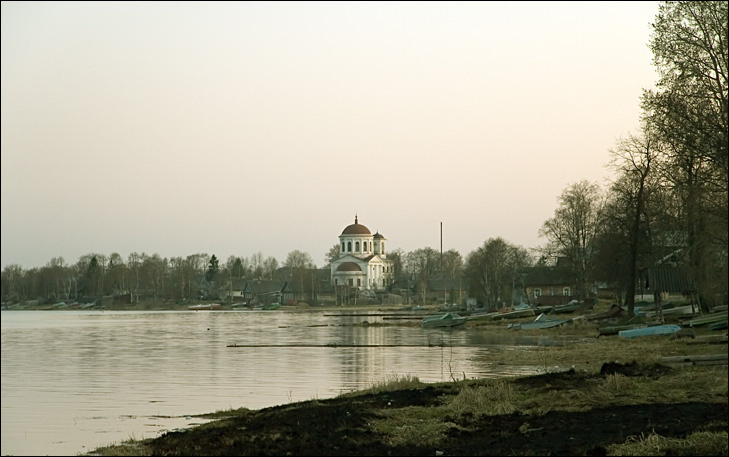 Каргополь. Вид с берега Онеги. 