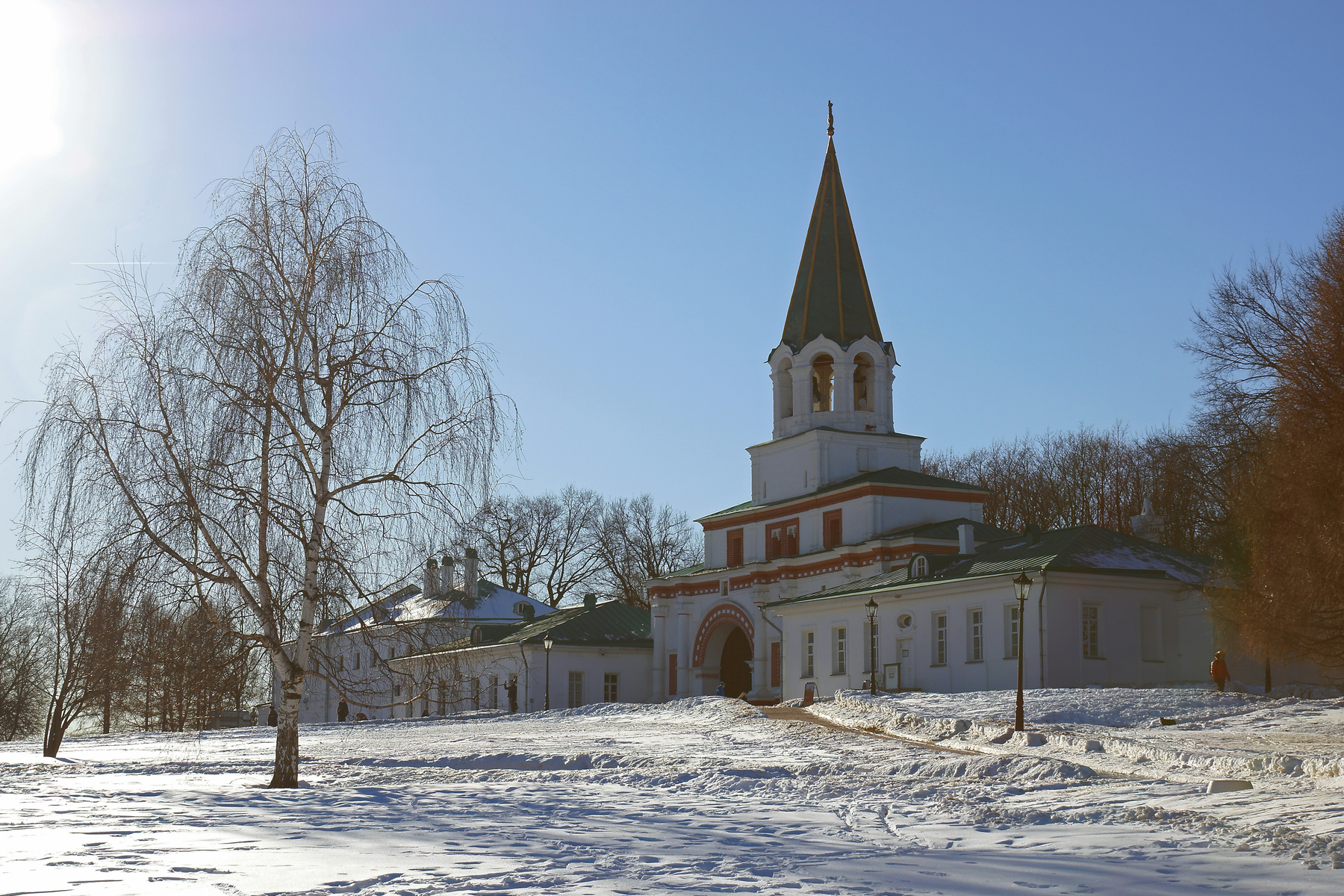 Коломенское Москва Коломенское парк зима снег