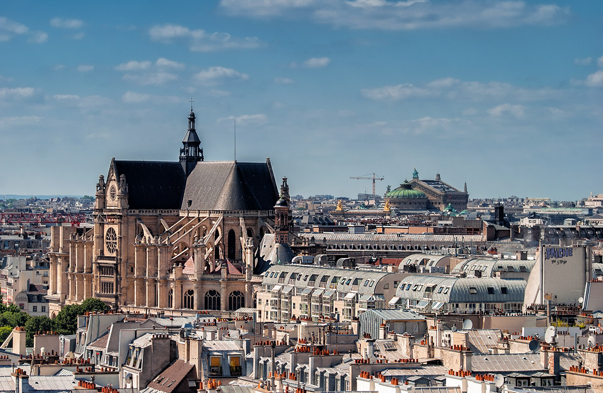 Парижские крыши Paris France