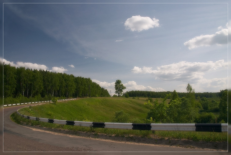 дорожный пейзаж дорога сенницы