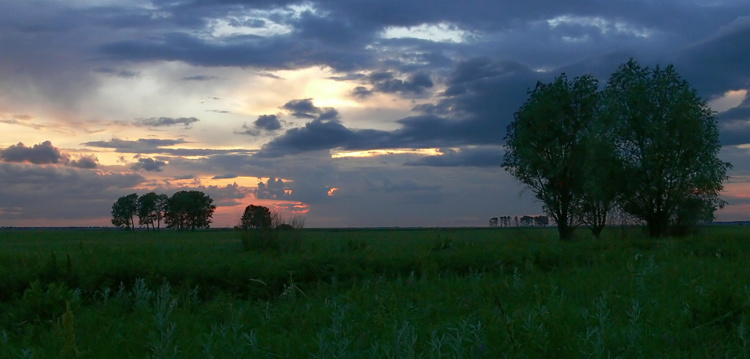 До завтра.... Иртыш вечер закат лето