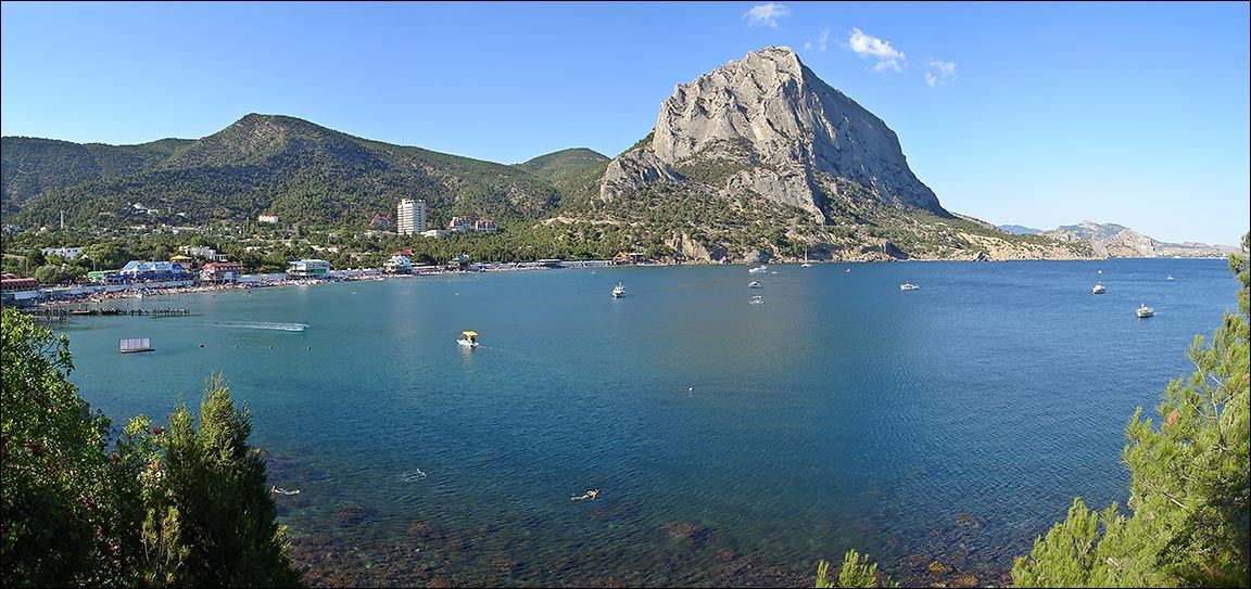 Крым. Новый свет. панорама Крым Новый свет панорама море солнце горы