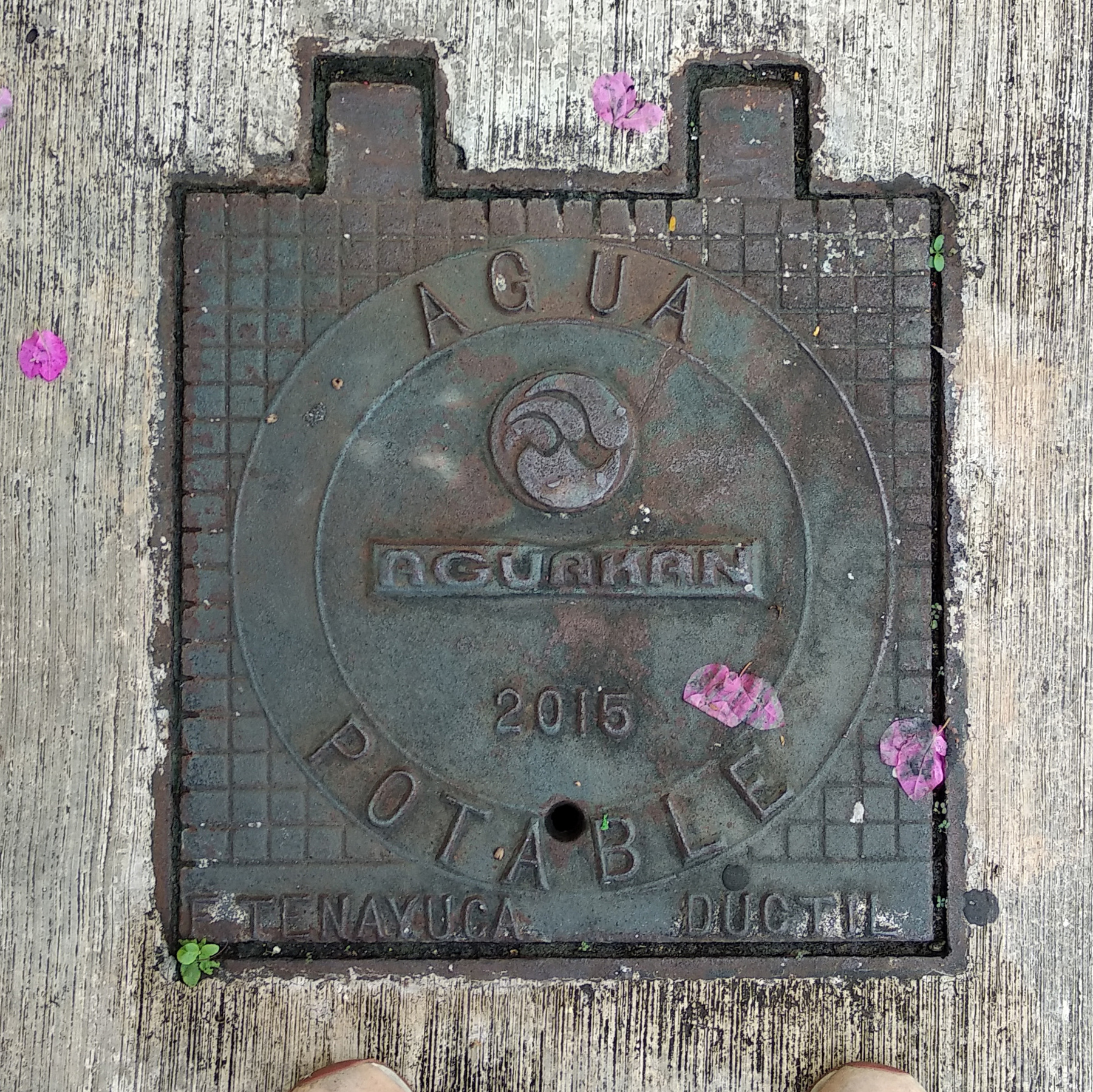 Agua Potable Мексика Канкун крышка_люка