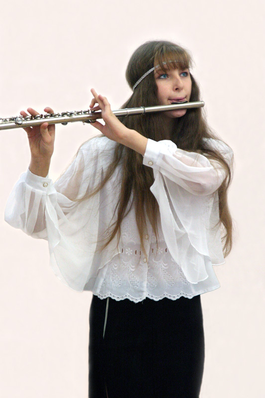 The girl with a flute (девочка с флейтой) девочка, флейта