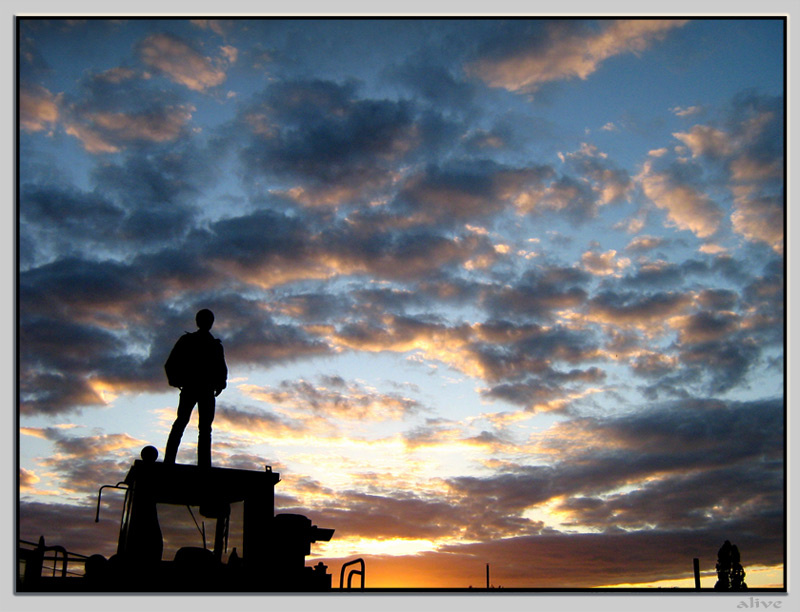 Looking the sky небо закат