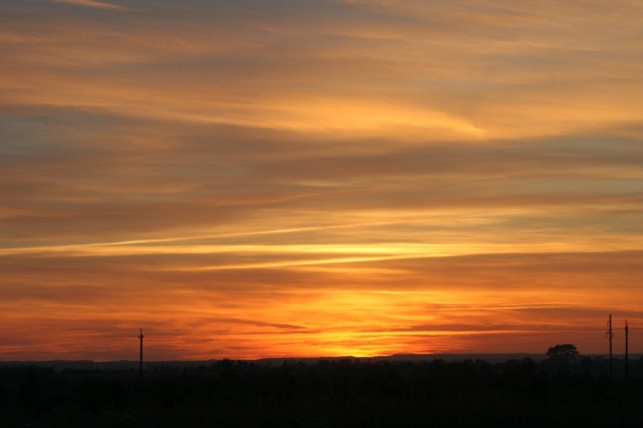 закат закат, природа