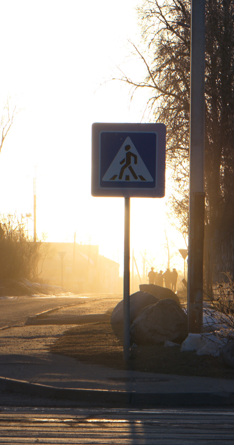 В закатном свете. весна город закат природа