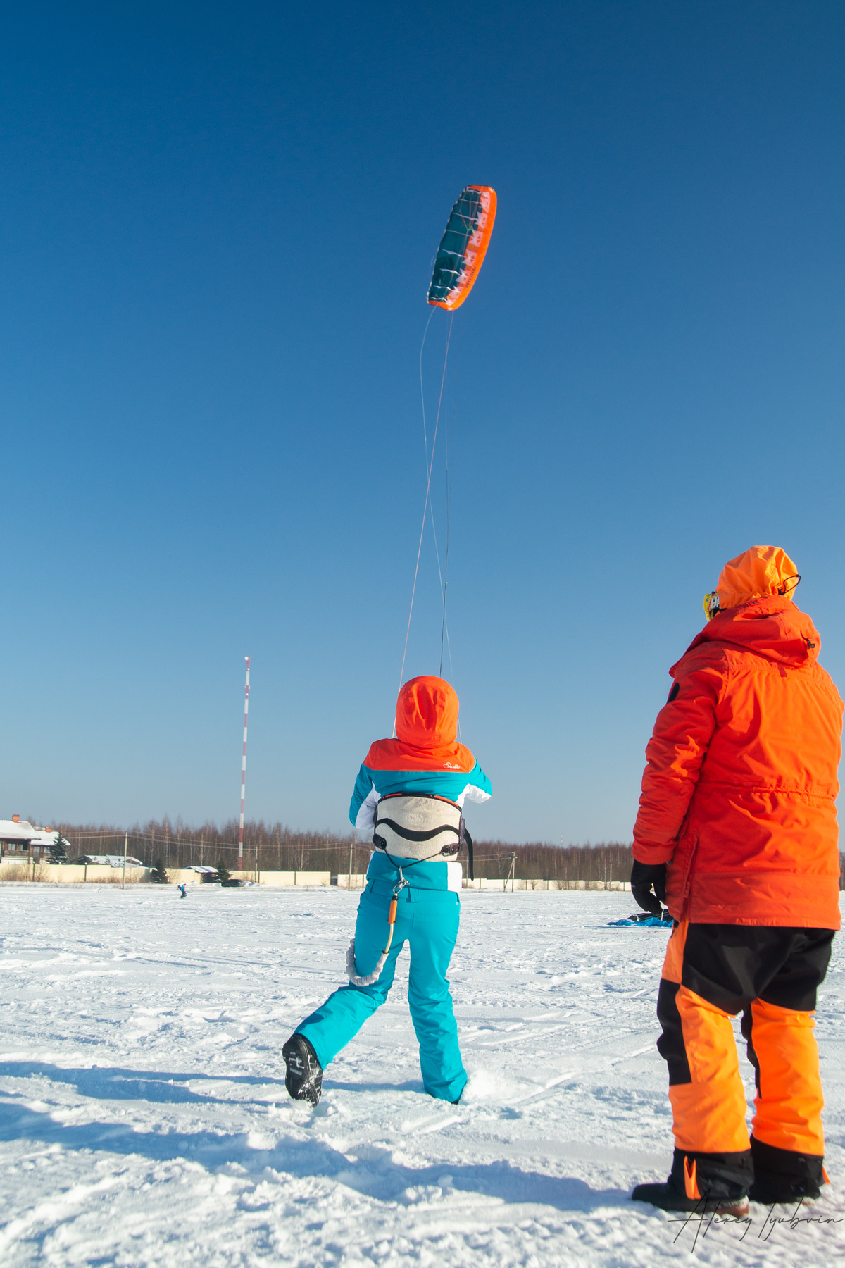 Первые шаги кайт кайтбординг snowkiting сноукайтинг kite kiteboarding снег