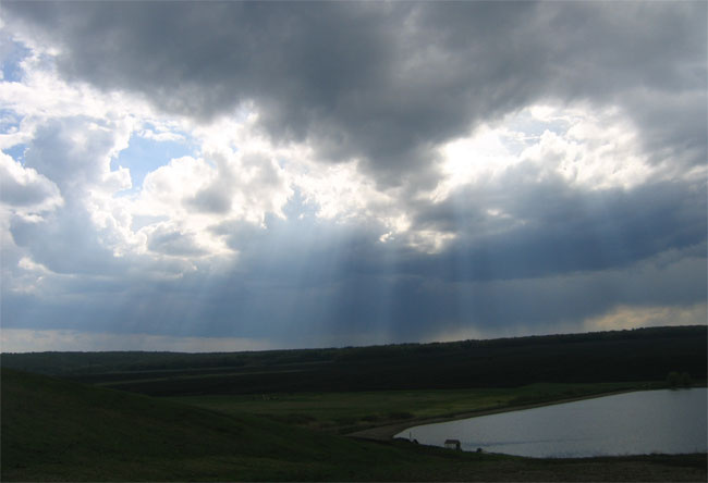 Оно такое... Н_Е_Б_О лучи, вечер, небо