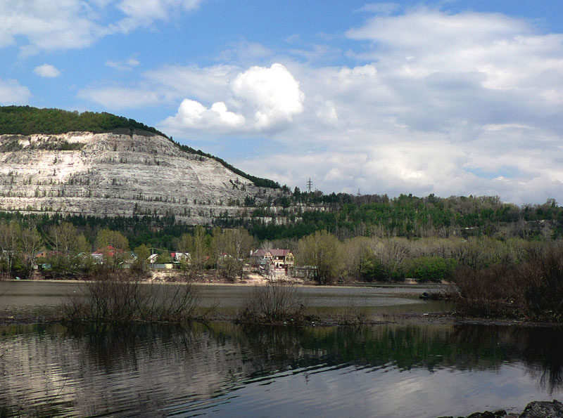 Пейзаж река, скала, Самара