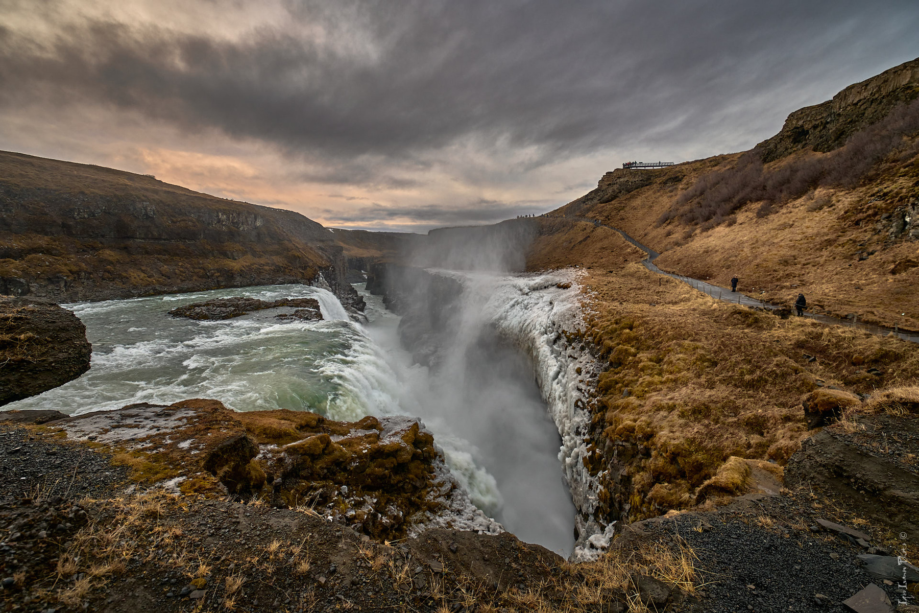 Водопад Gullfoss, Исландия 
