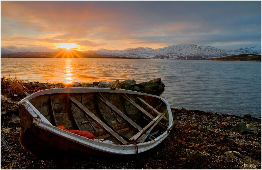 *** Норвегия,закат,море,фьорд