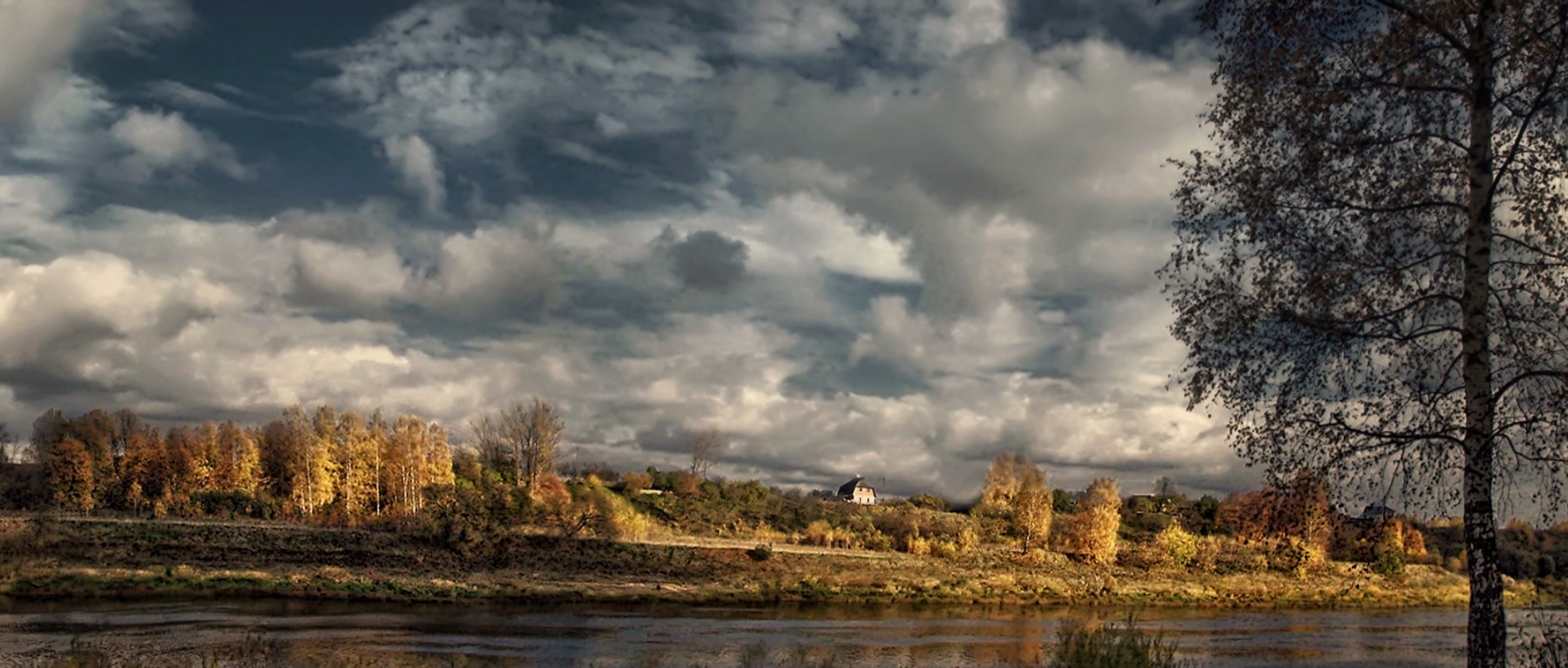 ***Осень на реке. 