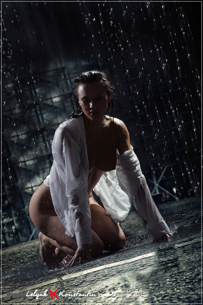 Street Rain вода, дождь, мокро, девушка, брызги