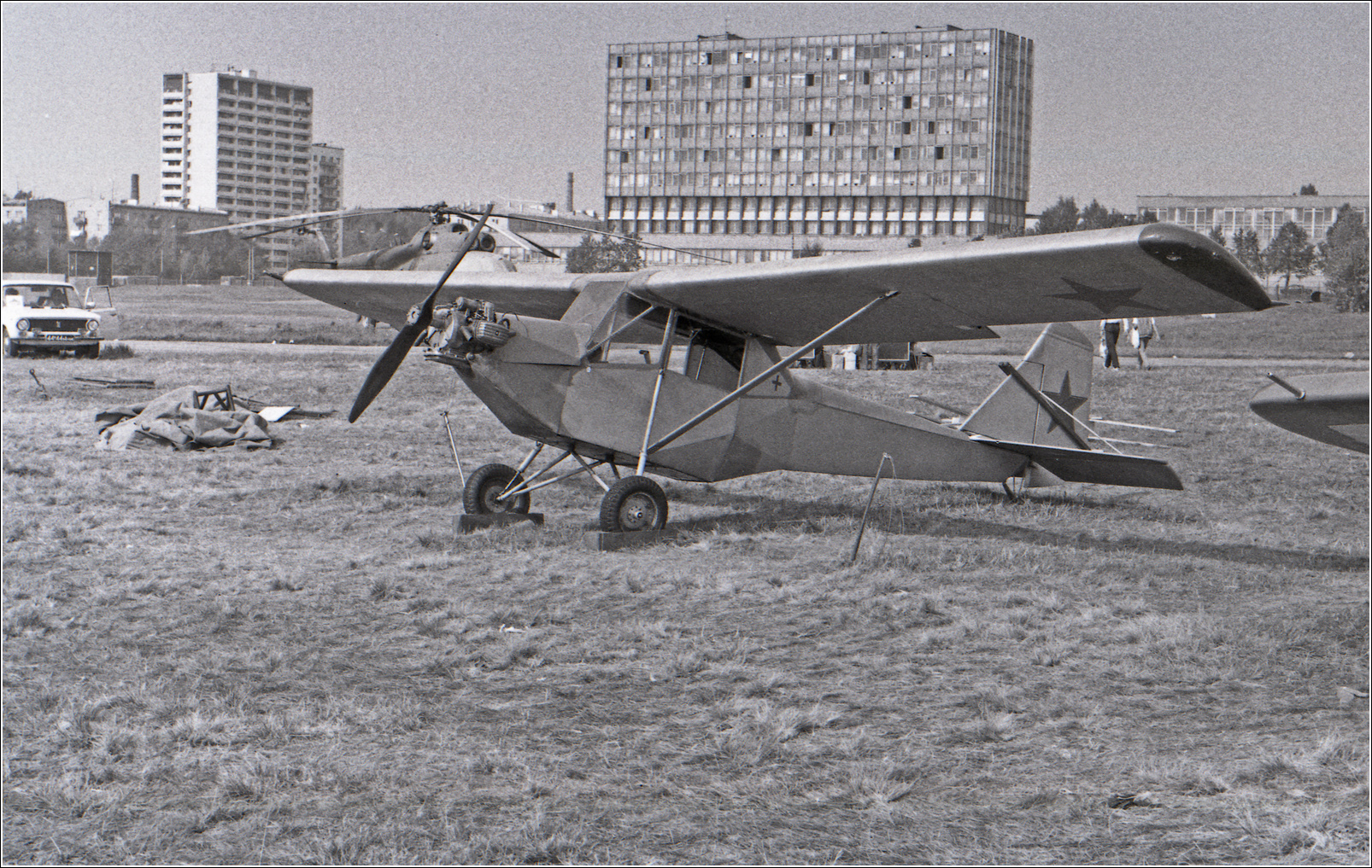 Самоделка СЛА авиация самолет самоделка стоянка 1987 август Тушино