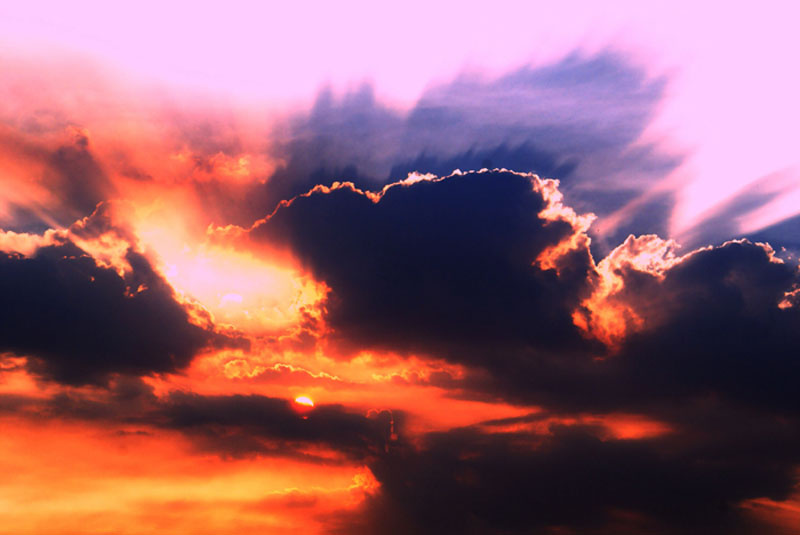 In sky 