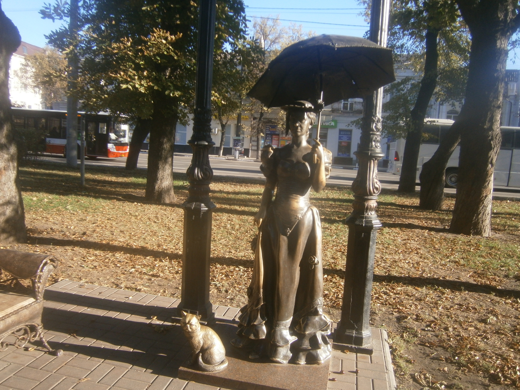 Дама с котиком. Сумы. Украина. Сумы