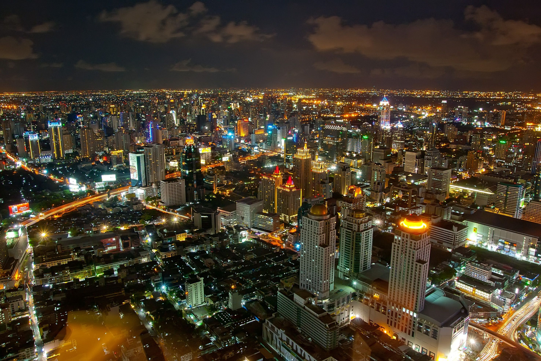 Baiyoke Sky Таиланд Baiyoke Sky панорама ночь город огни высота