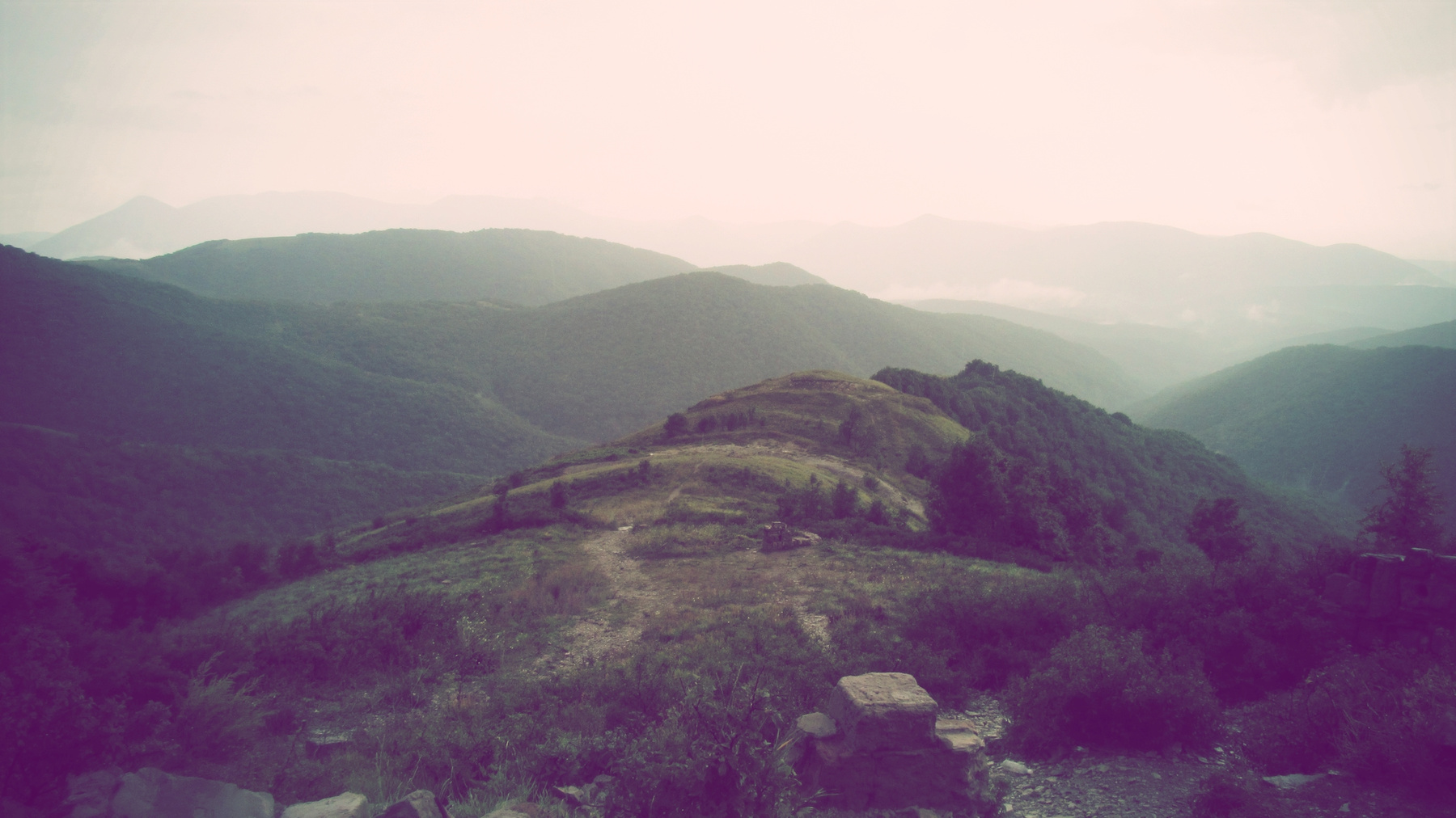 В горах 
