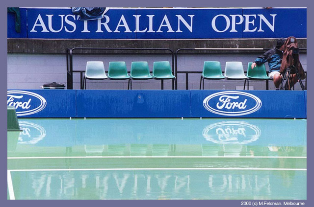 Australian ... Closed (Australian Open 2000) теннис дождь Австралия погода спорт вода