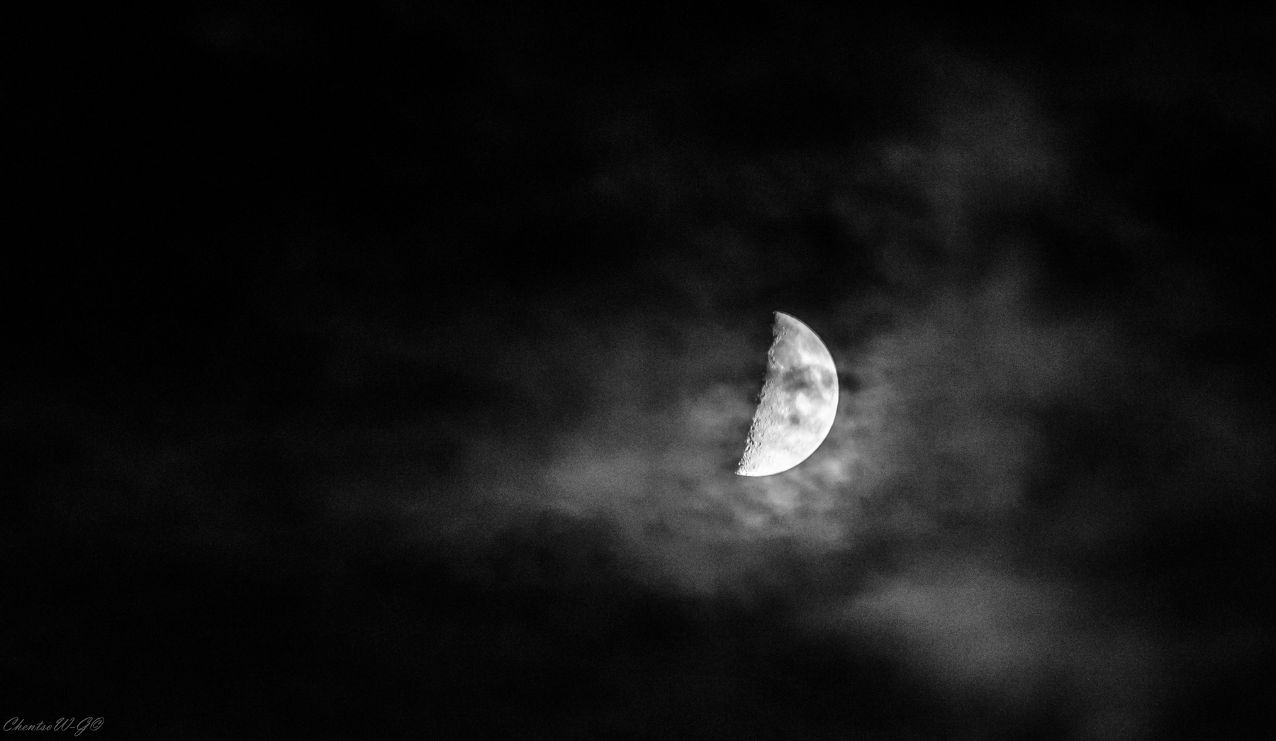 Bitter Moon ночь луна небо облака осень