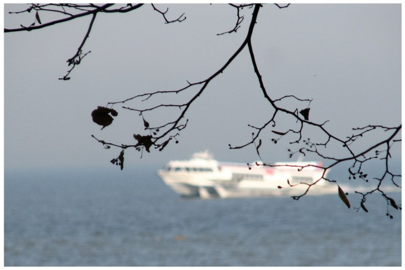 Осеннее Осень море корабль
