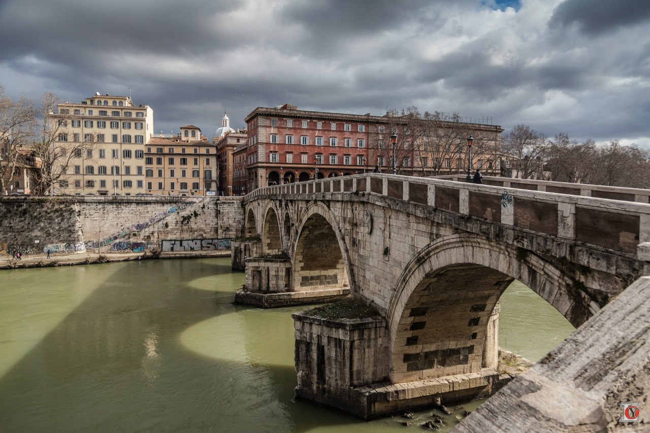 Ponte Sisto / Мост Сикста Рим Италия Тибр Трастевере мост Сикста