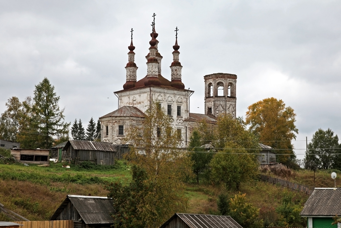 Деревня Варницы, церковь Воскресения Христова, Тотемский район, Вологодчина 