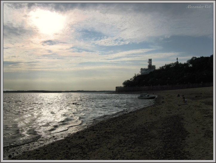 Набережная Вечер, Хабаровск, Амур