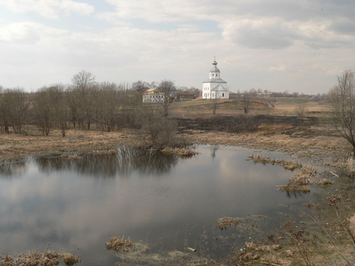 СУЗДАЛЬ.НАД ВЕЧНЫМ ПОКОЕМ природа,пейзаж,вода,картина