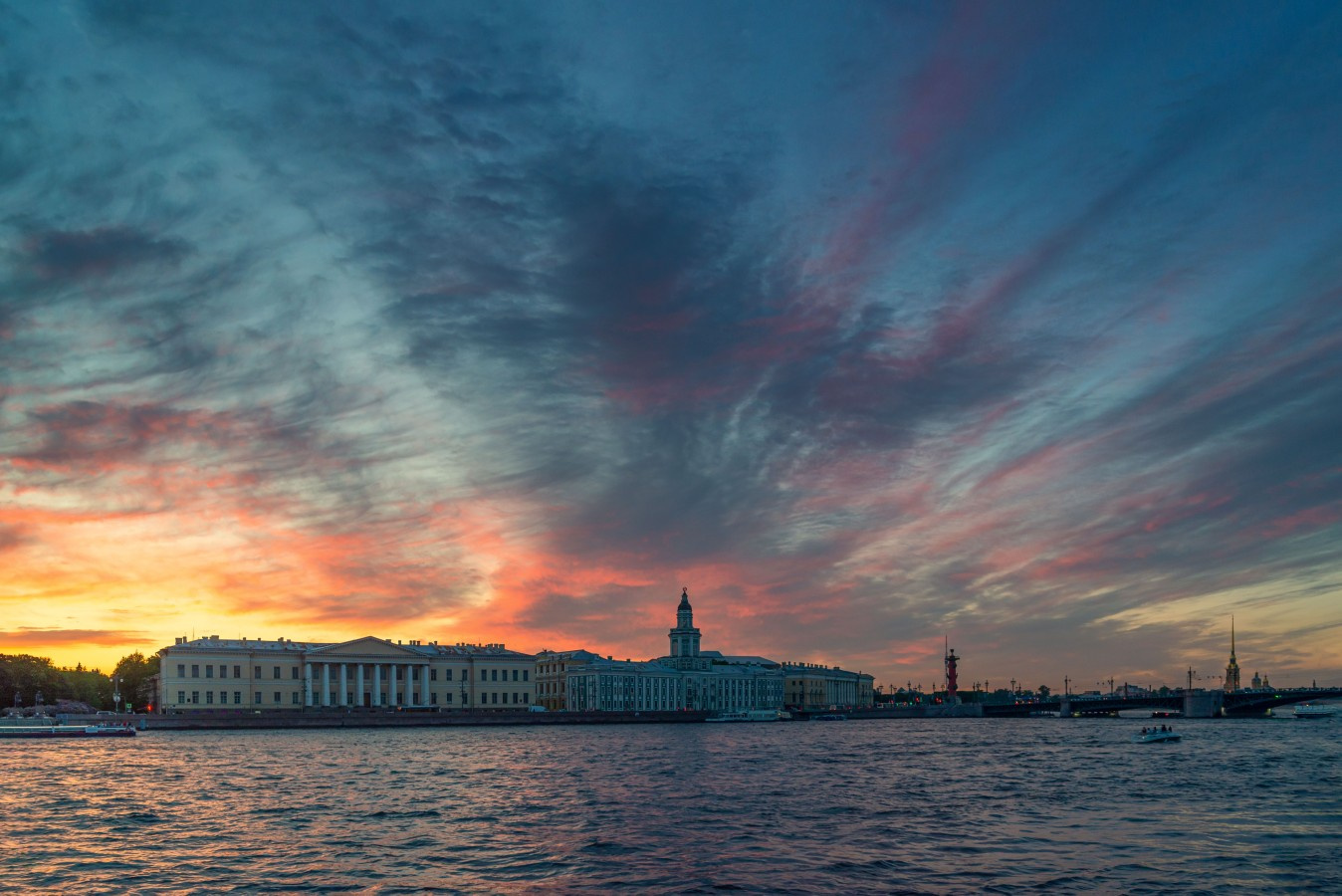 Июньский питерский закат петербург июнь белые ночи закат нева небо